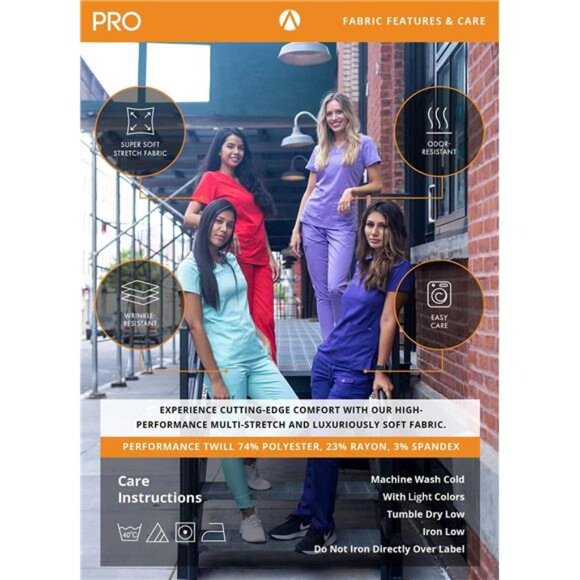Adar Pro Breakthrough Plus Scrub Set for Women - Enhanced V-Neck Top - Picture 6 of 8